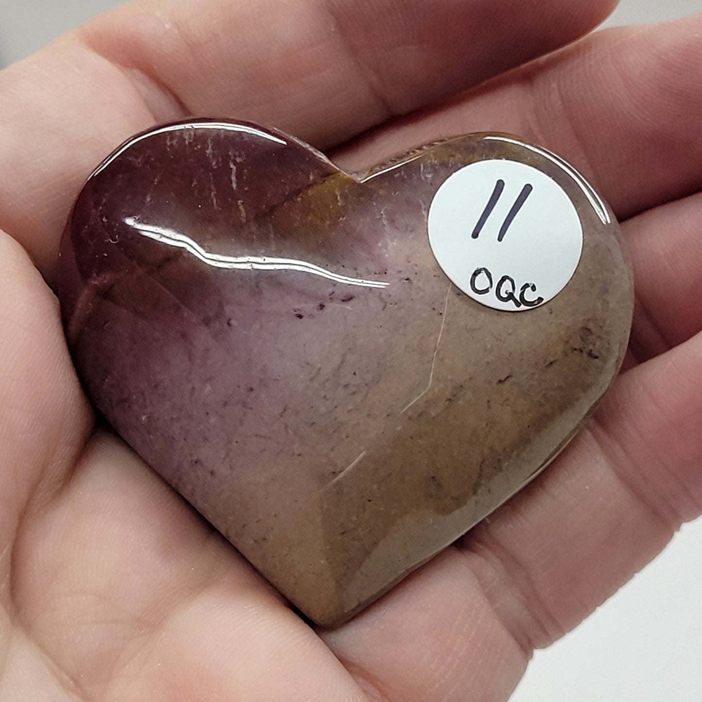 Mookaite Jasper heart
