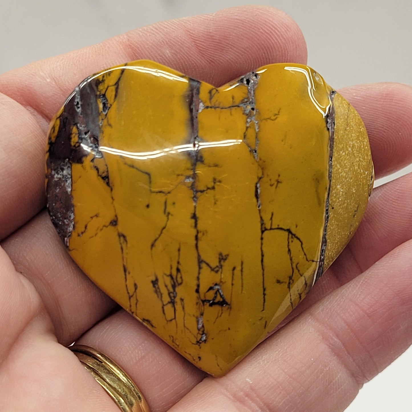 Mookaite Jasper heart