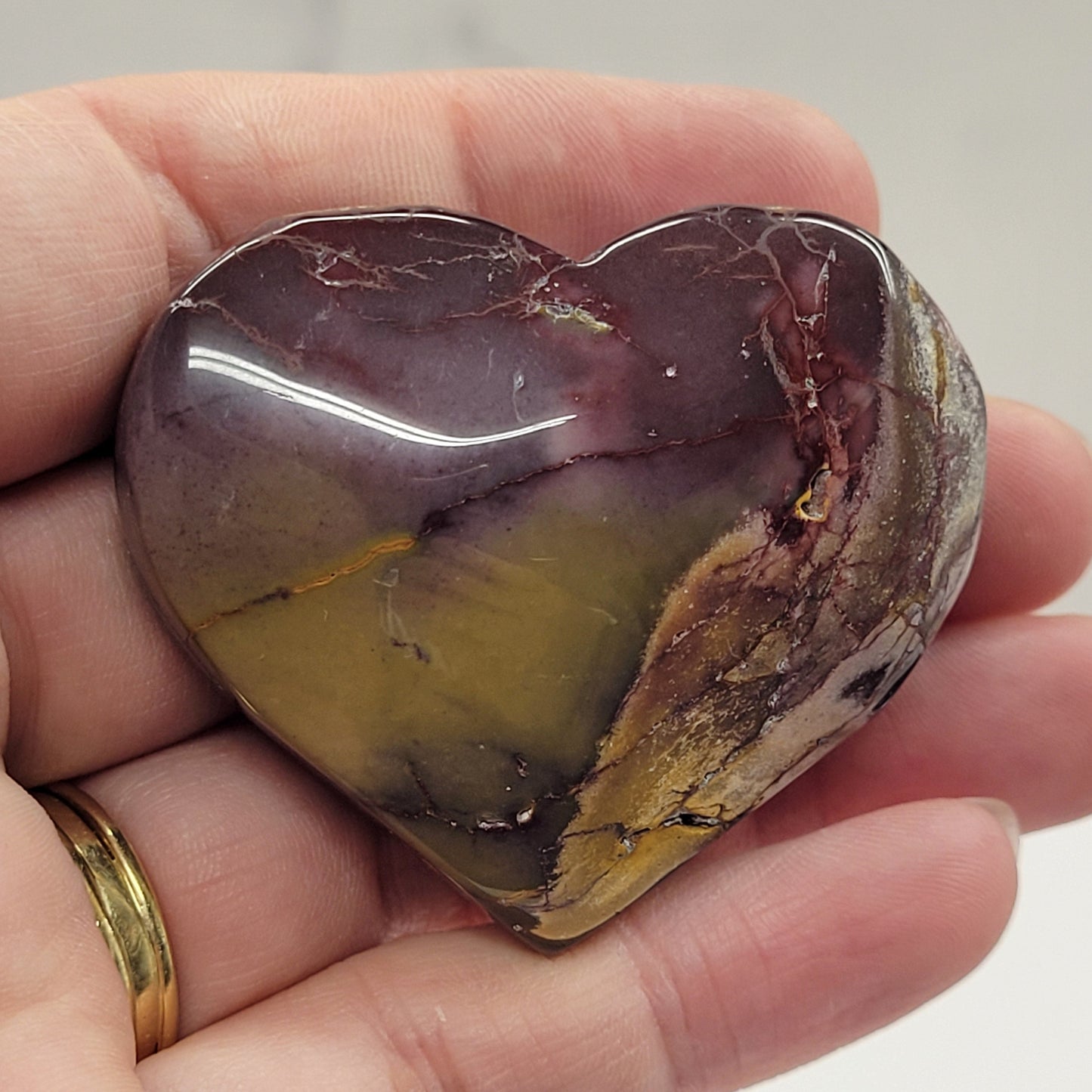 Mookaite Jasper heart