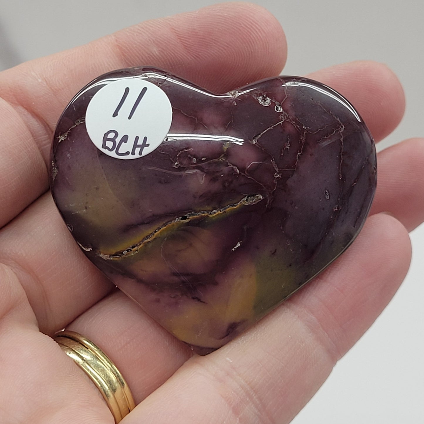 Mookaite Jasper heart
