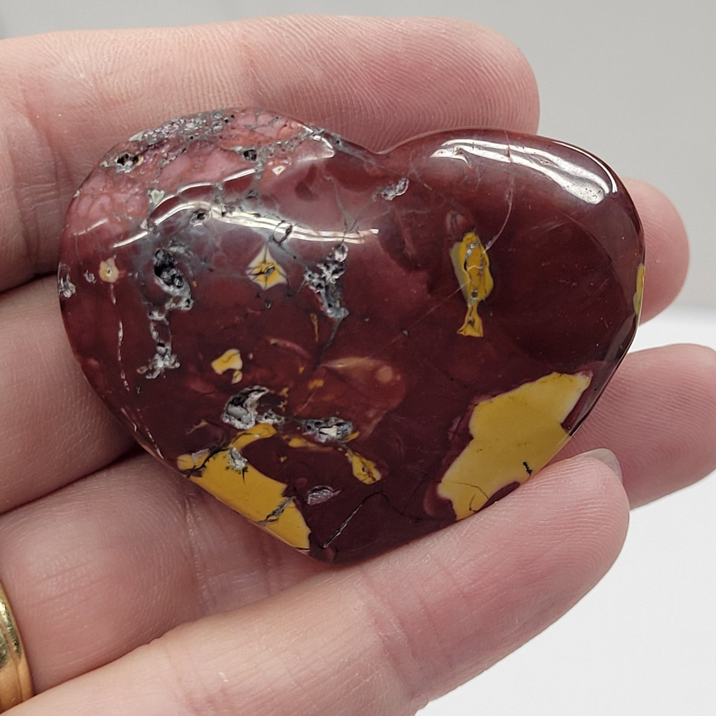 Mookaite Jasper heart