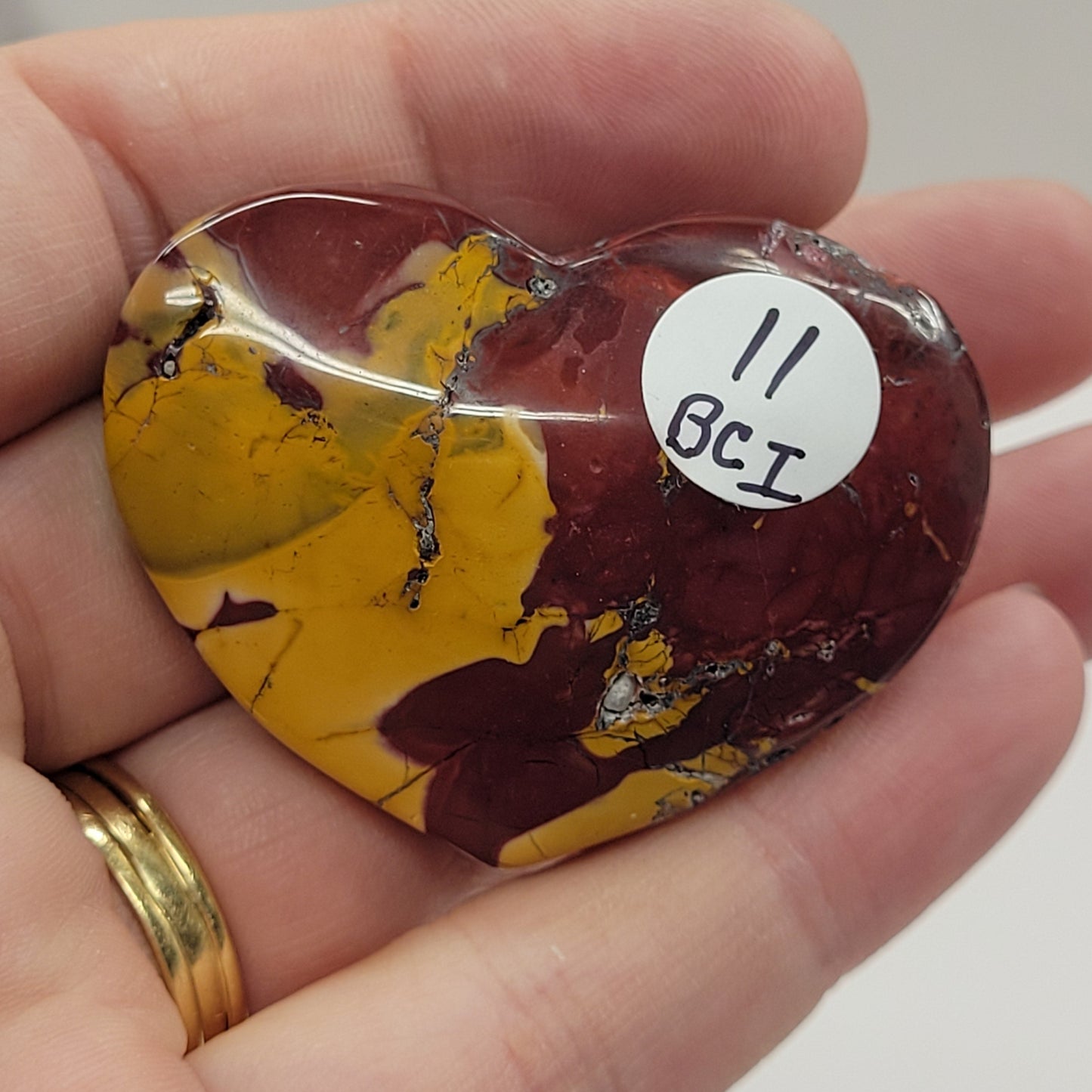 Mookaite Jasper heart