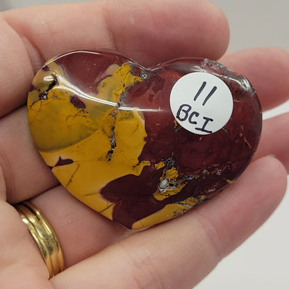 Mookaite Jasper heart