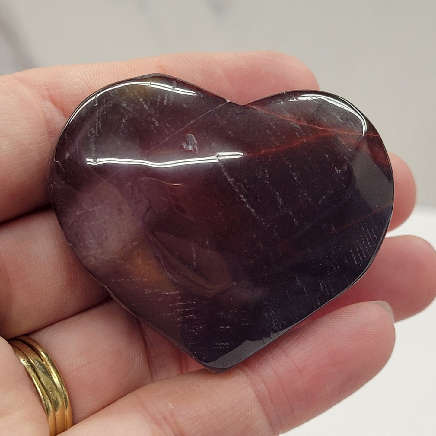 Mookaite Jasper heart