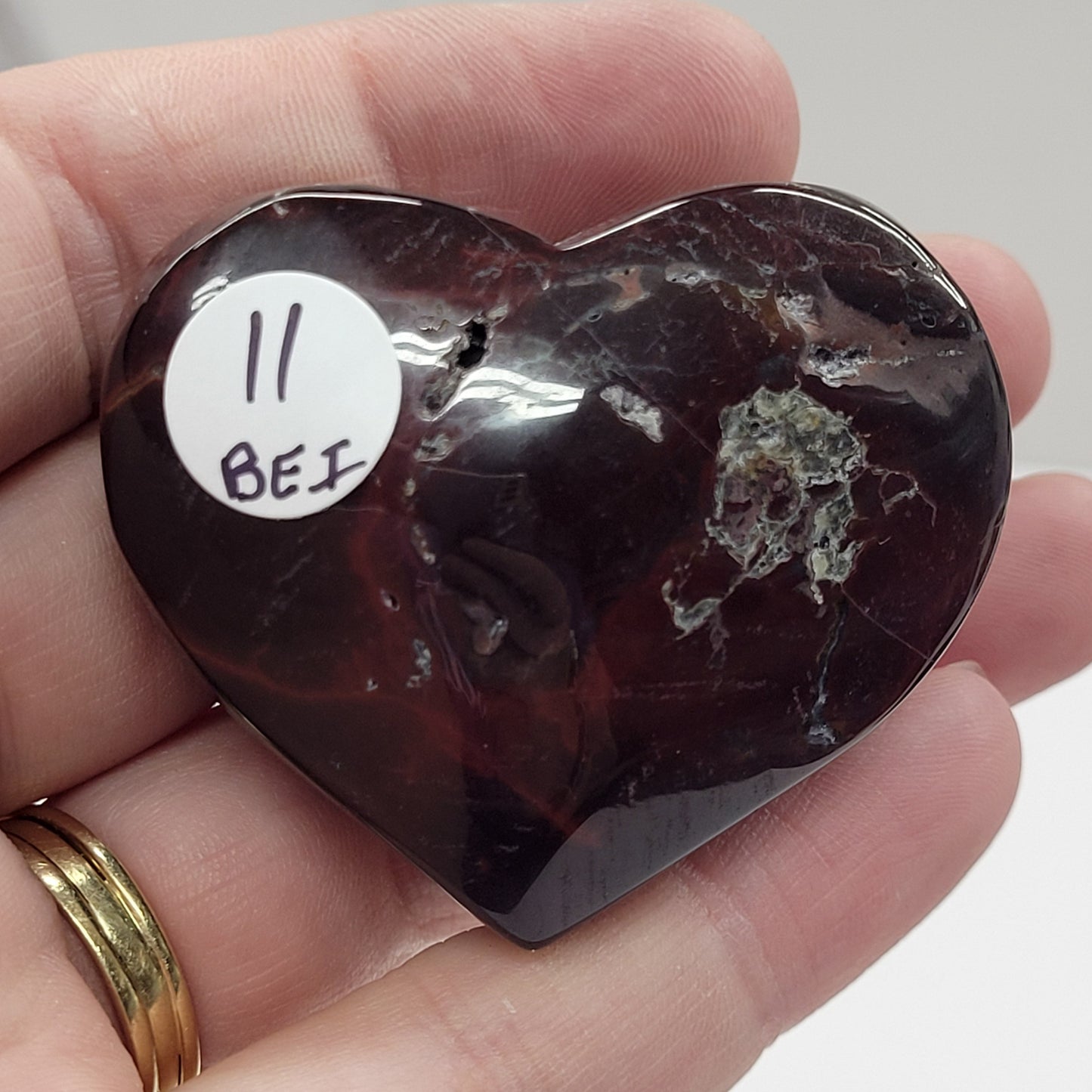 Mookaite Jasper heart
