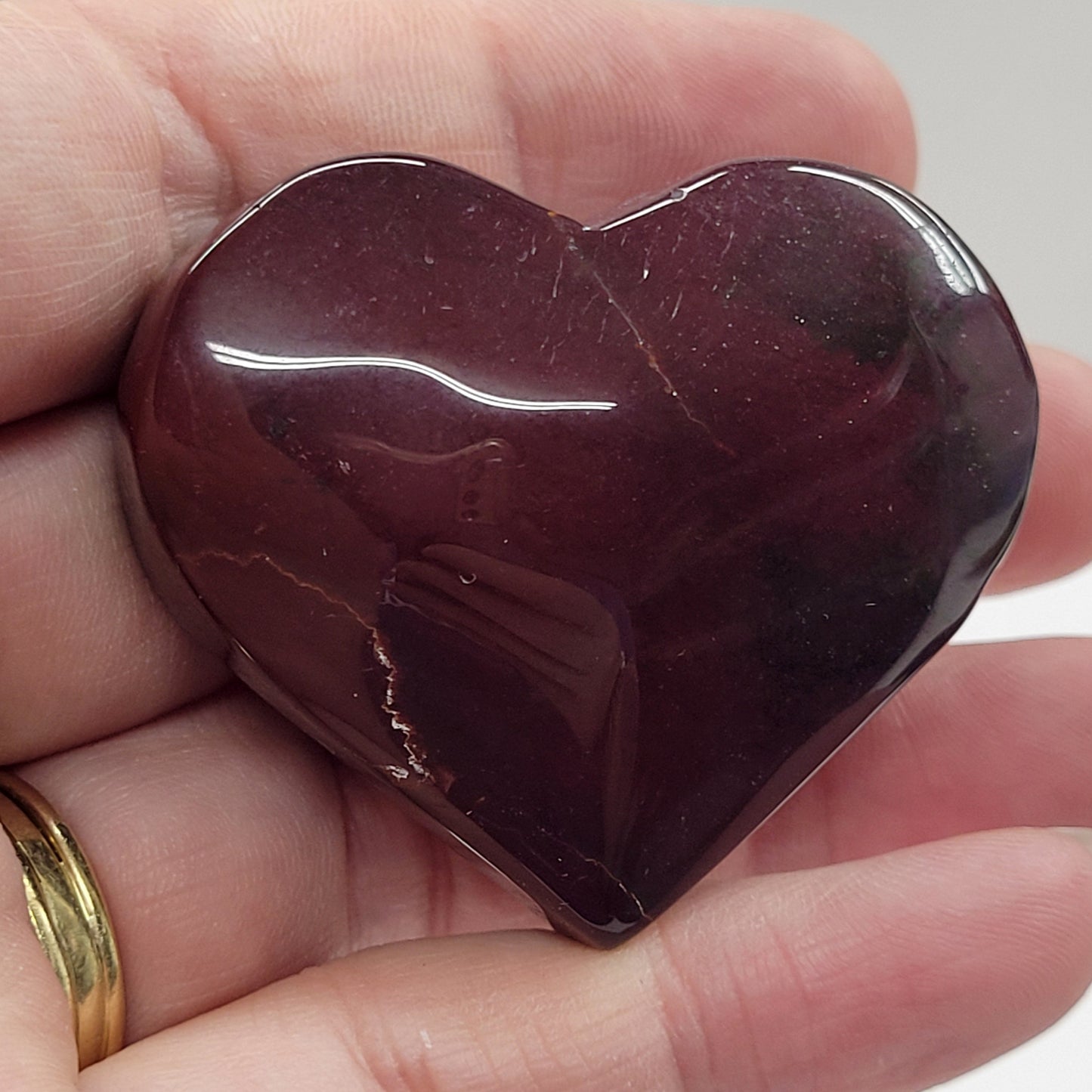 Mookaite Jasper heart