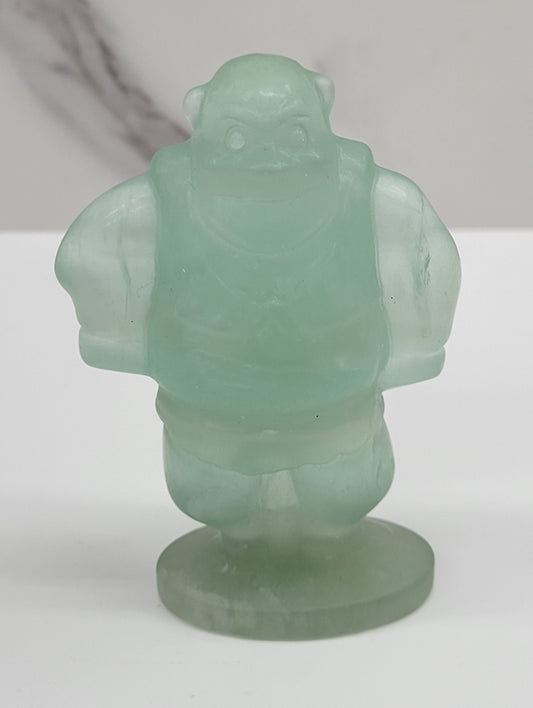 Shrek Fluorite carving