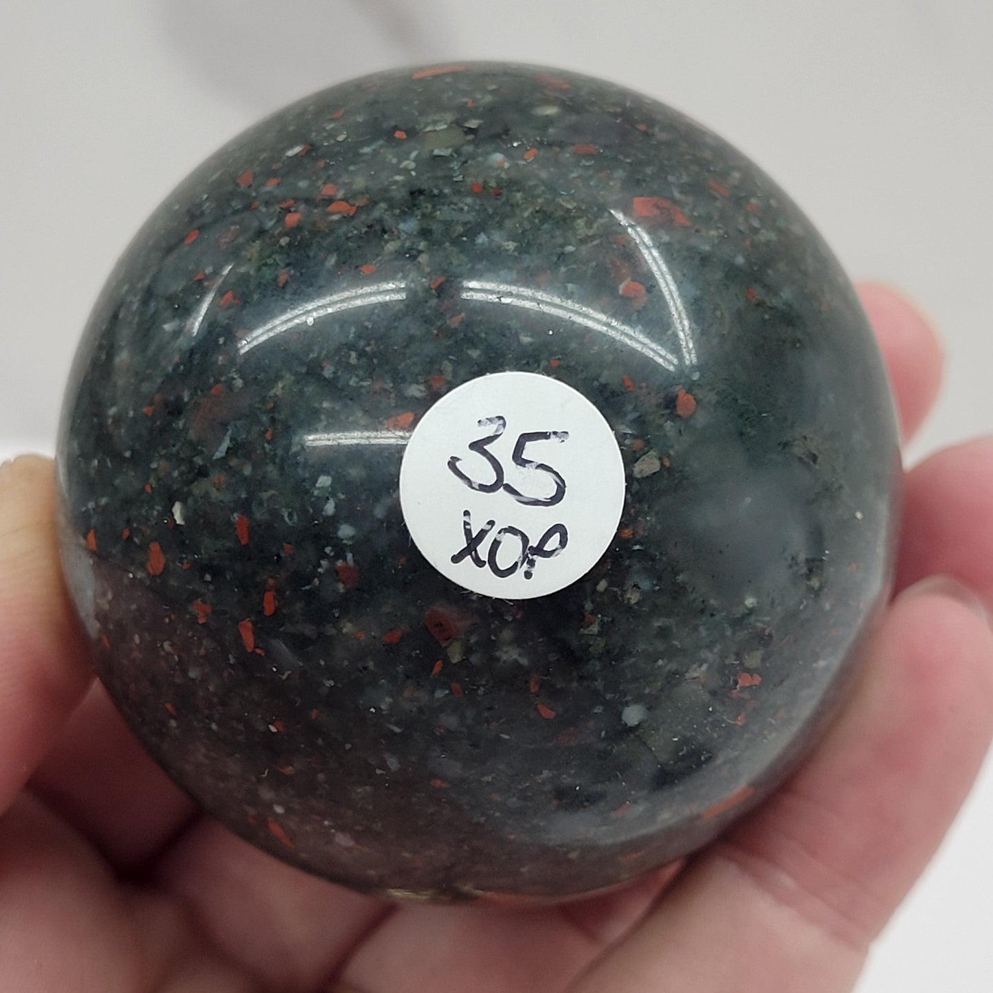 African Bloodstone sphere