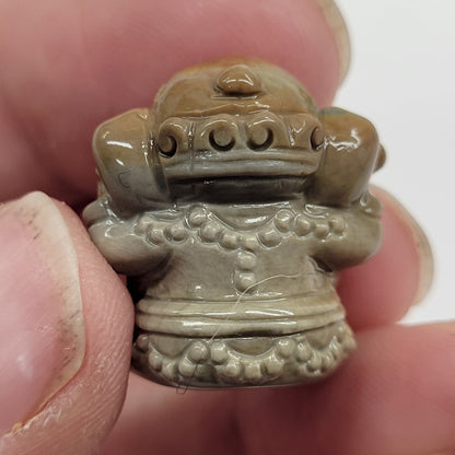 Alashan Agate mini carving - Ganesha (elephant)