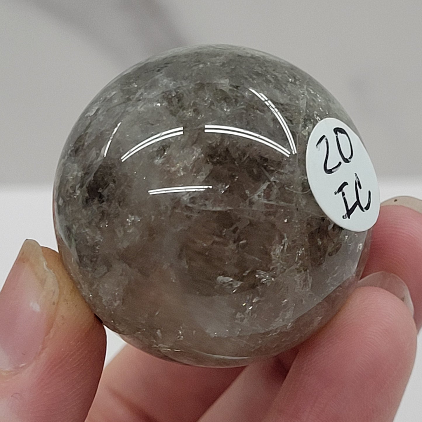 Garden/Thousand Layer Quartz sphere - Large