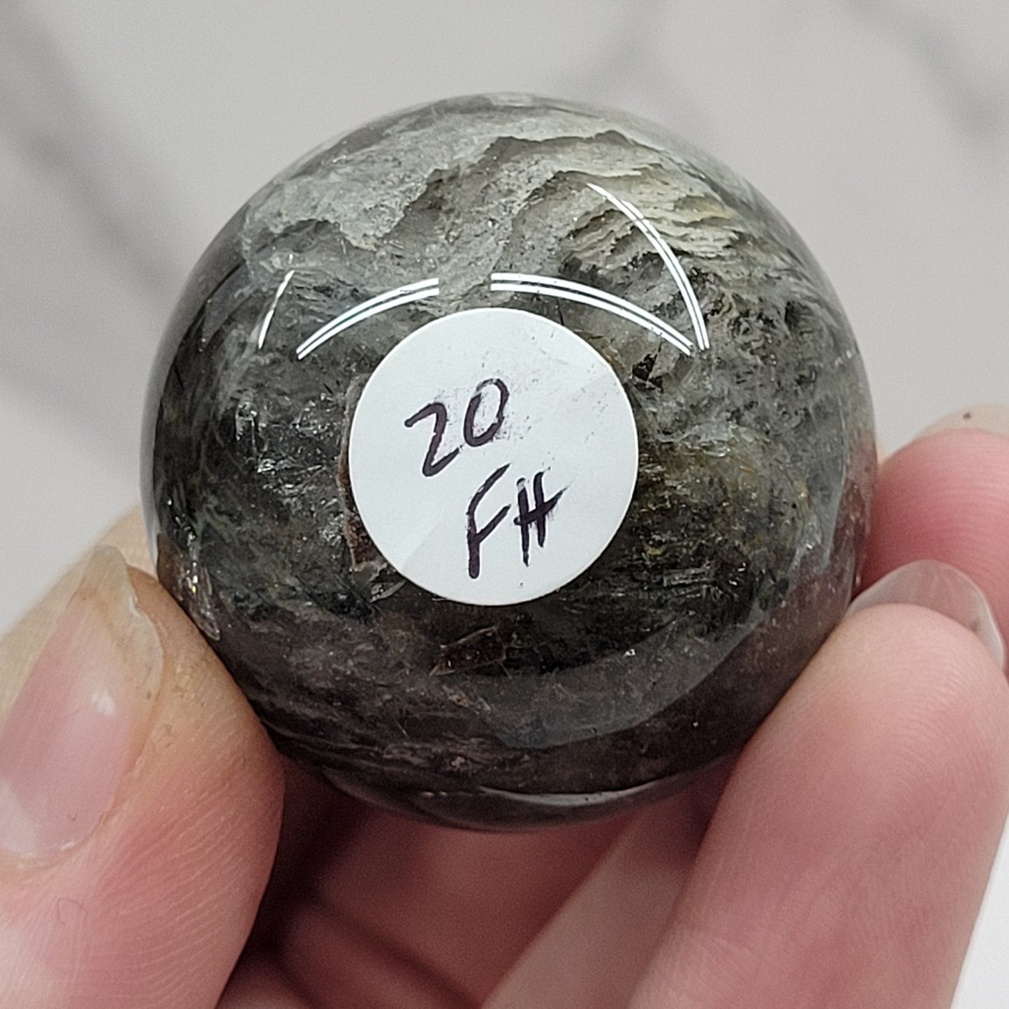 Garden/Thousand Layer Quartz sphere - Large