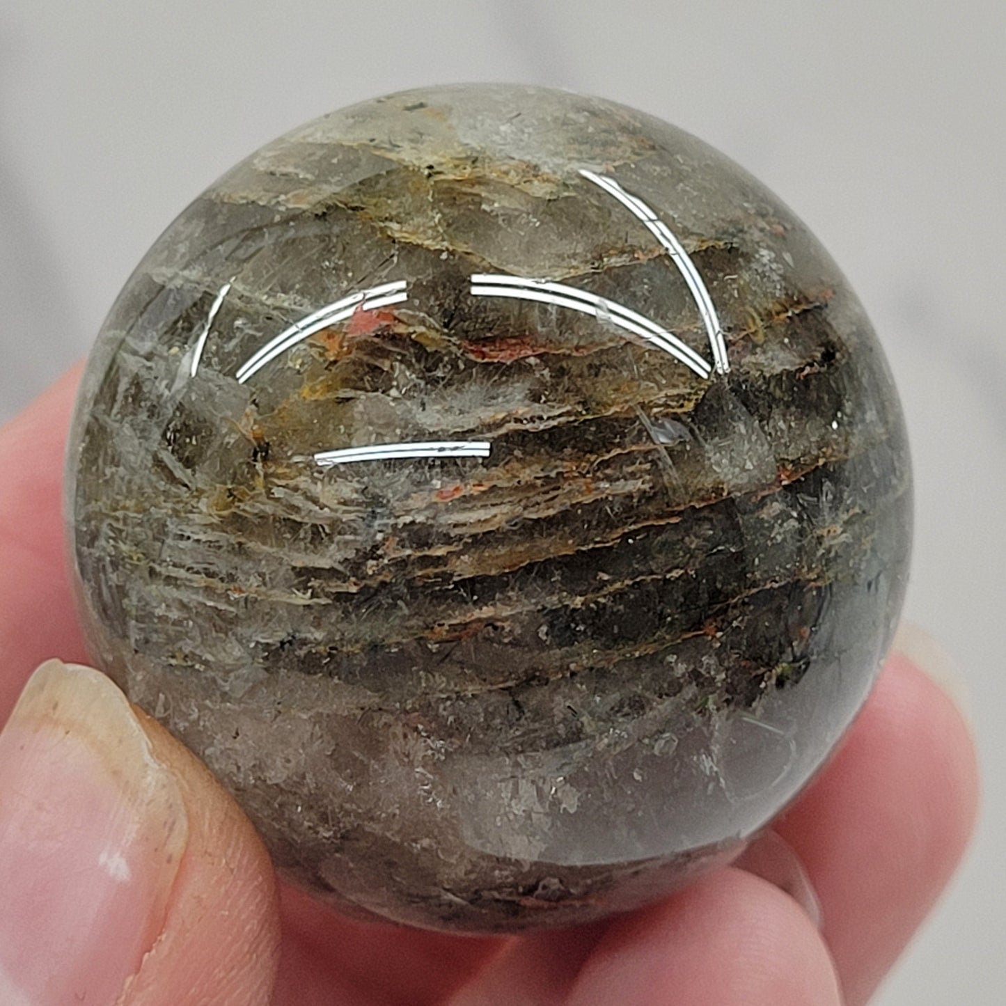 Garden/Thousand Layer Quartz sphere - Large
