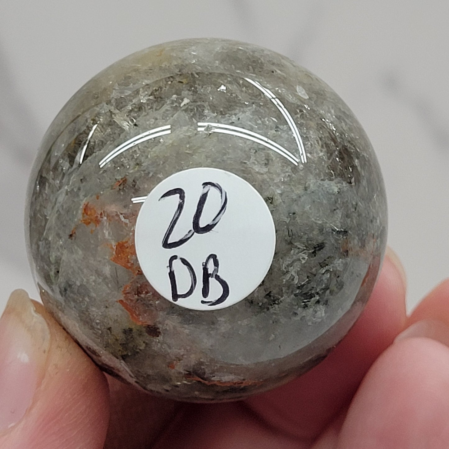 Garden/Thousand Layer Quartz sphere - Large