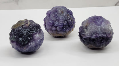 Silk Fluorite roly-poly owl