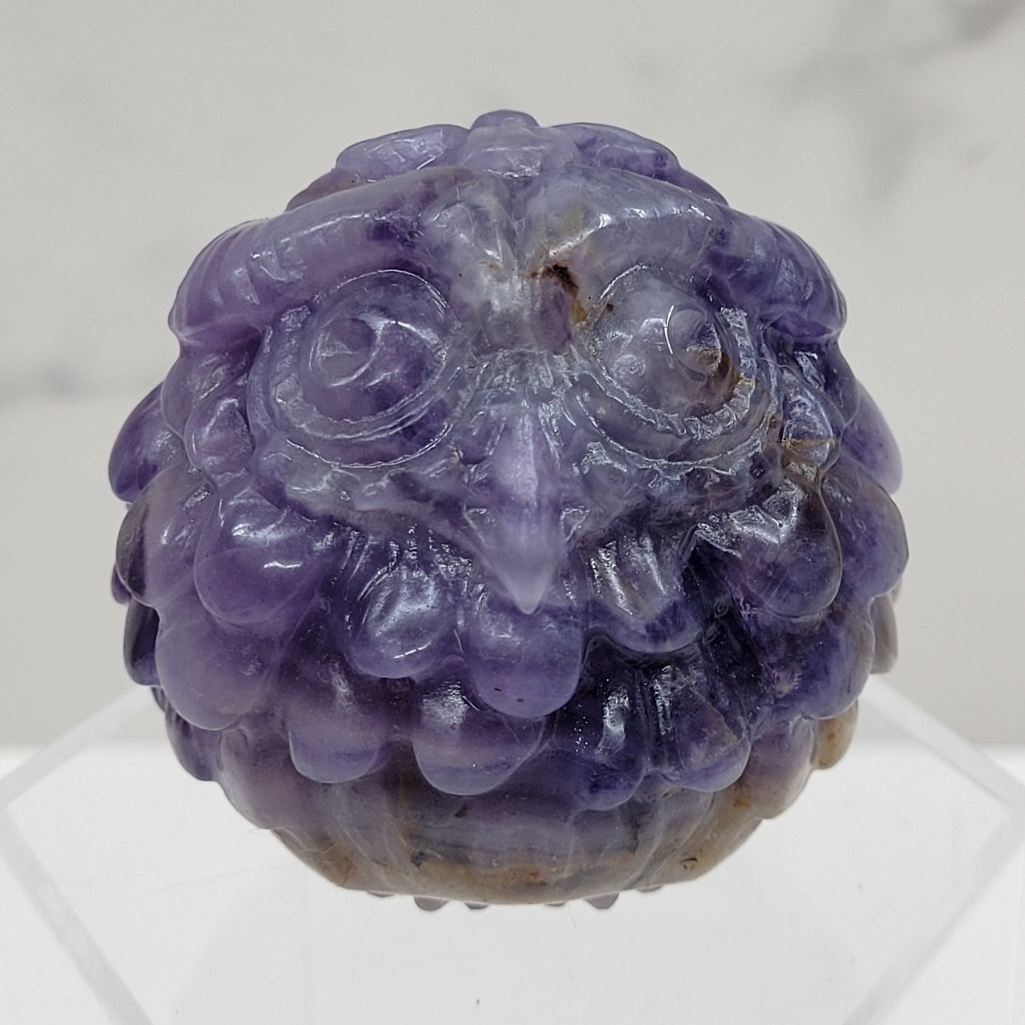 Silk Fluorite roly-poly owl