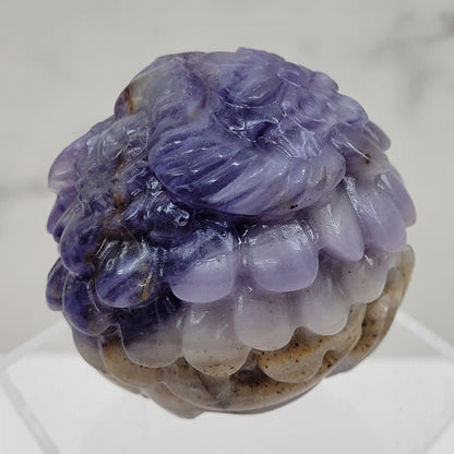 Silk Fluorite roly-poly owl