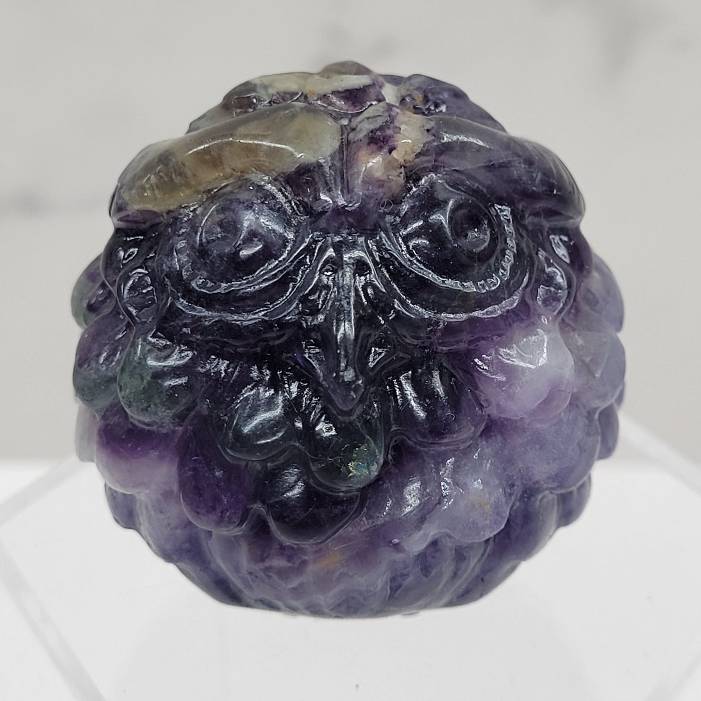 Silk Fluorite roly-poly owl