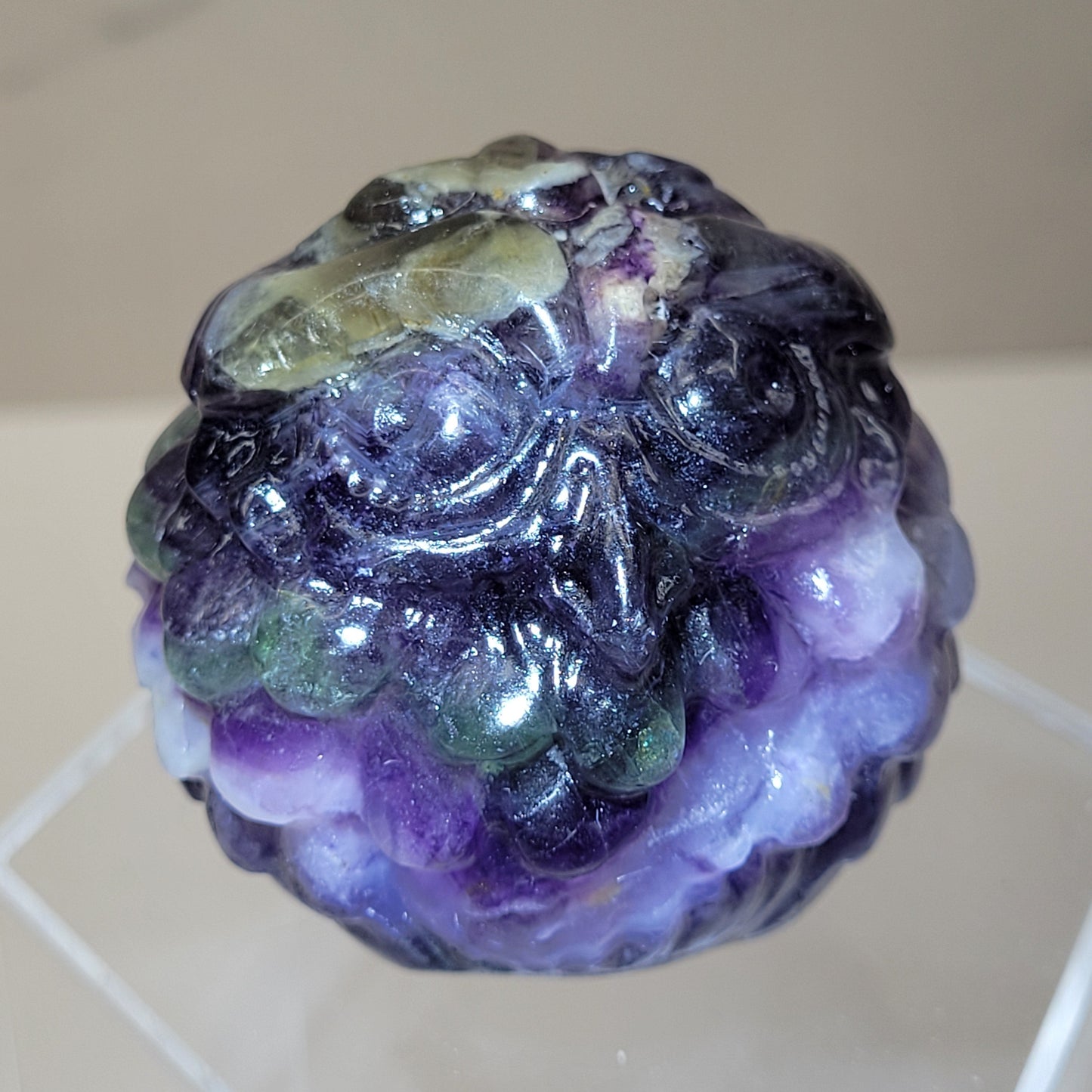 Silk Fluorite roly-poly owl
