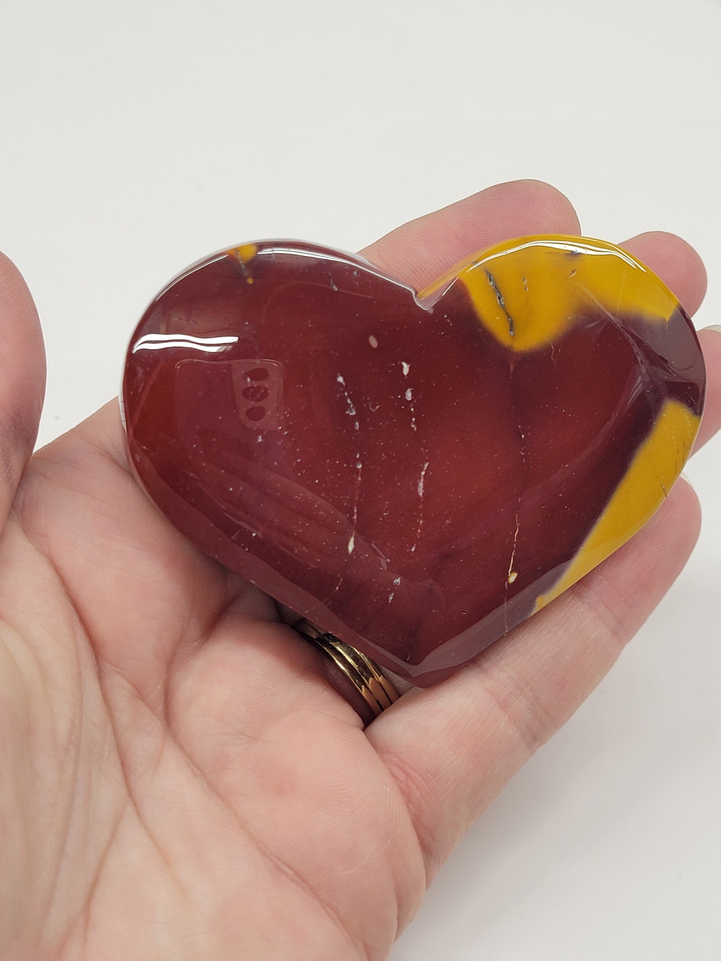 Mookaite Jasper heart