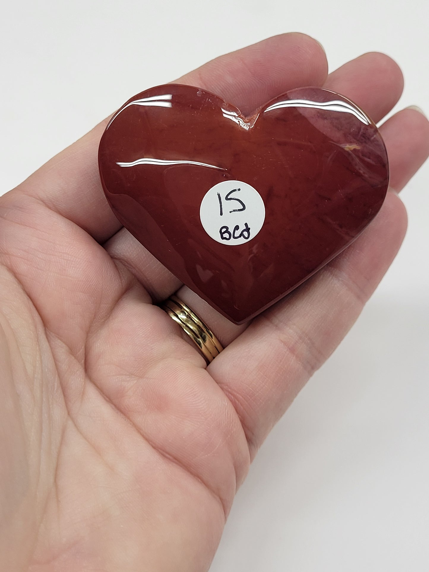 Mookaite Jasper heart