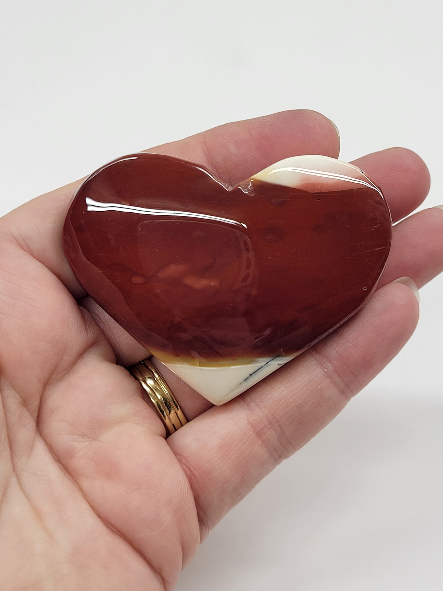 Mookaite Jasper heart