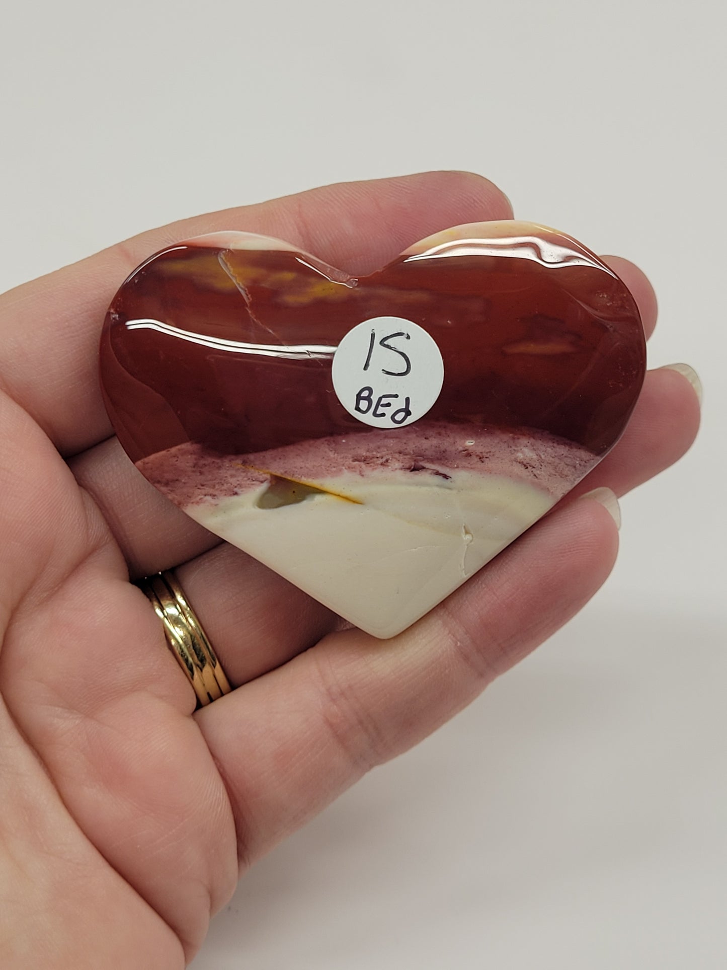 Mookaite Jasper heart