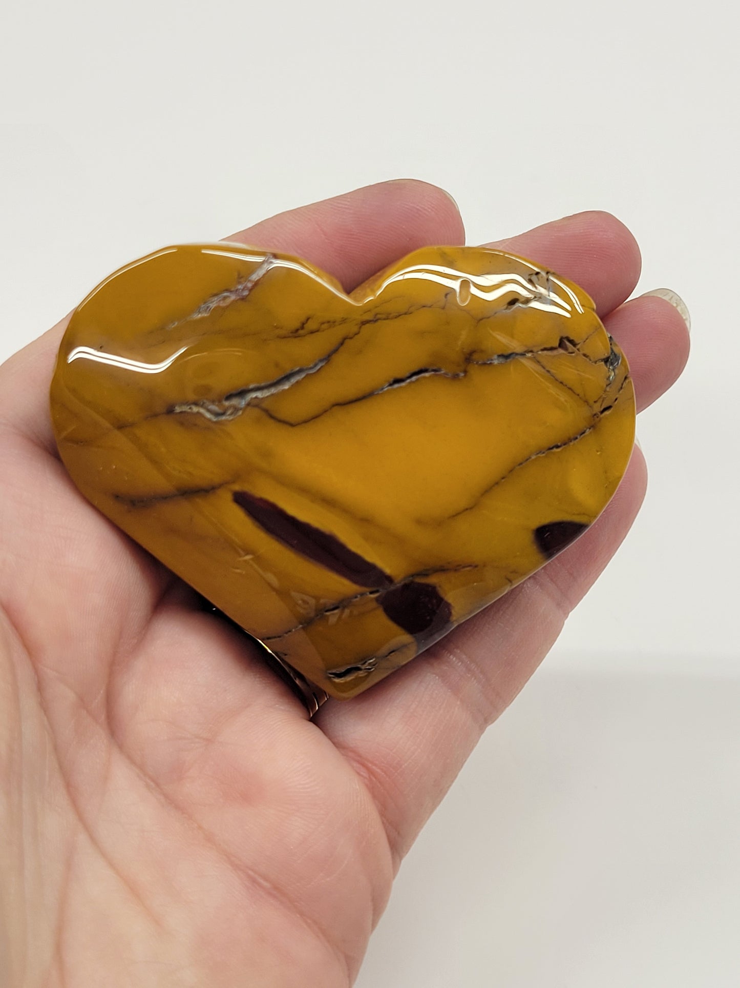 Mookaite Jasper heart