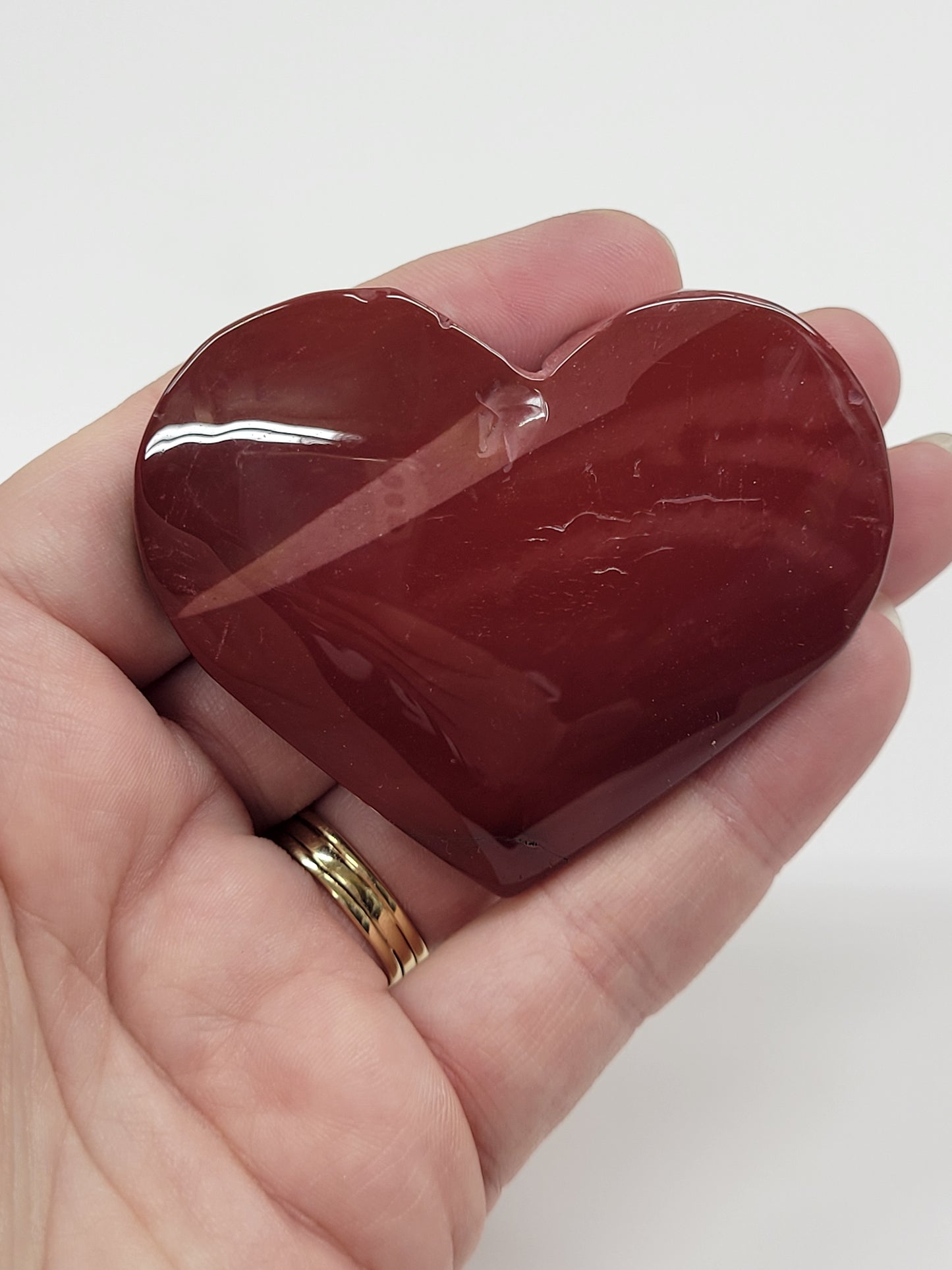 Mookaite Jasper heart