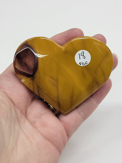 Mookaite Jasper heart
