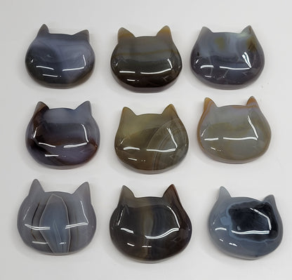Agate cat head