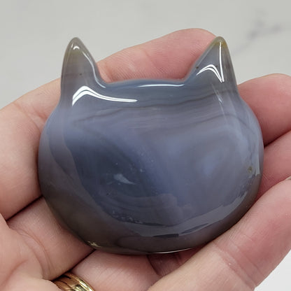 Agate cat head