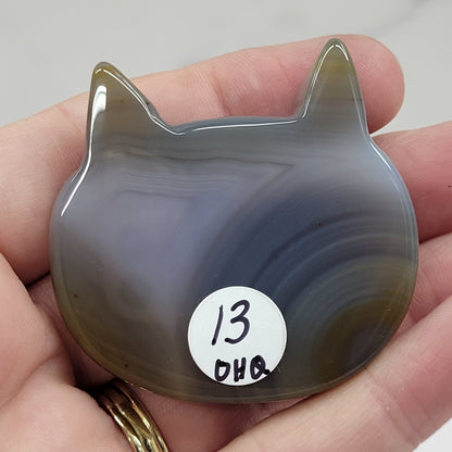 Agate cat head