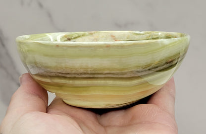 Green Onyx (Afghan Jade) large bowl