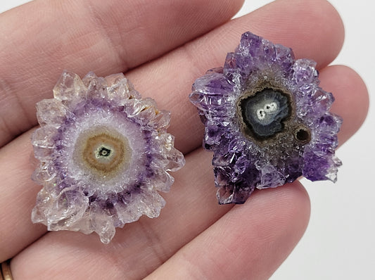Amethyst flower stalactite