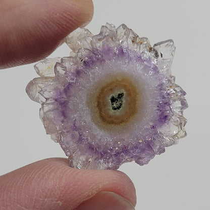Amethyst flower stalactite