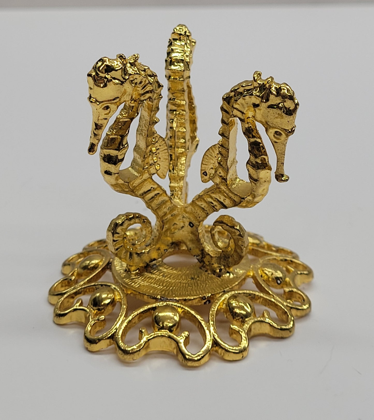 Sphere stand - Metal Seahorse