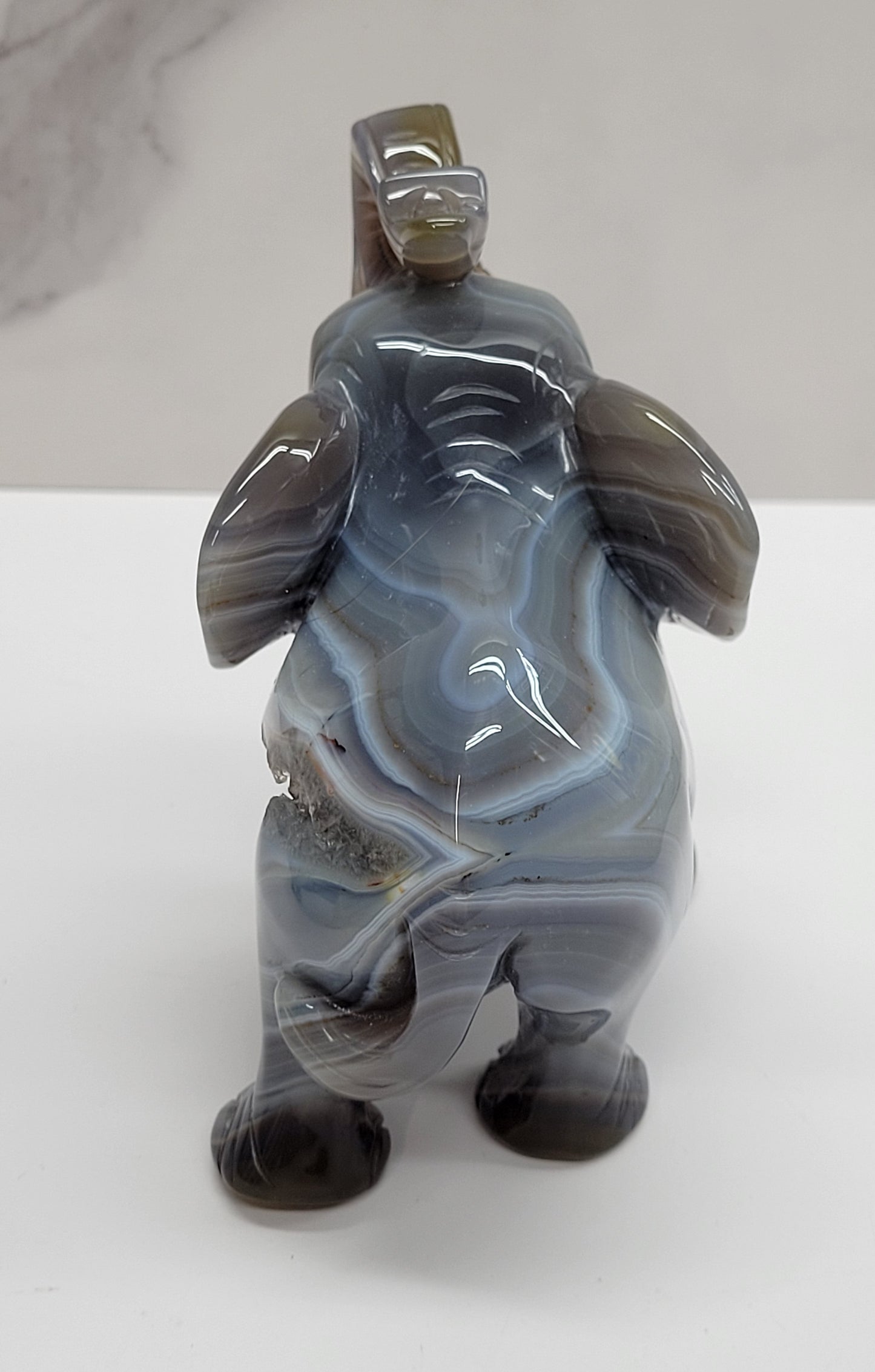 Drusy Agate Elephant (large)
