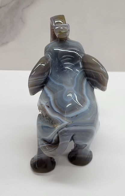 Drusy Agate Elephant (large)