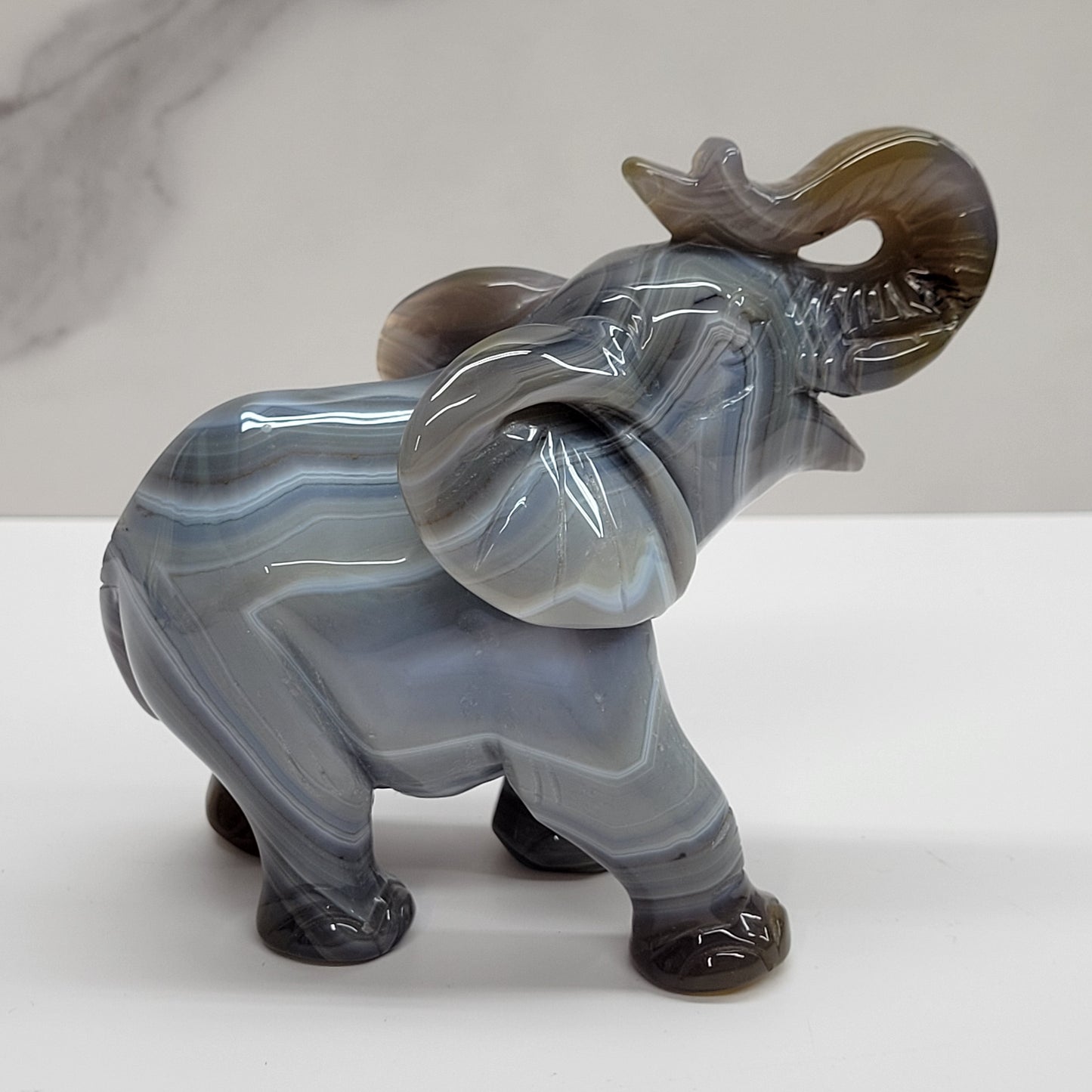 Drusy Agate Elephant (large)