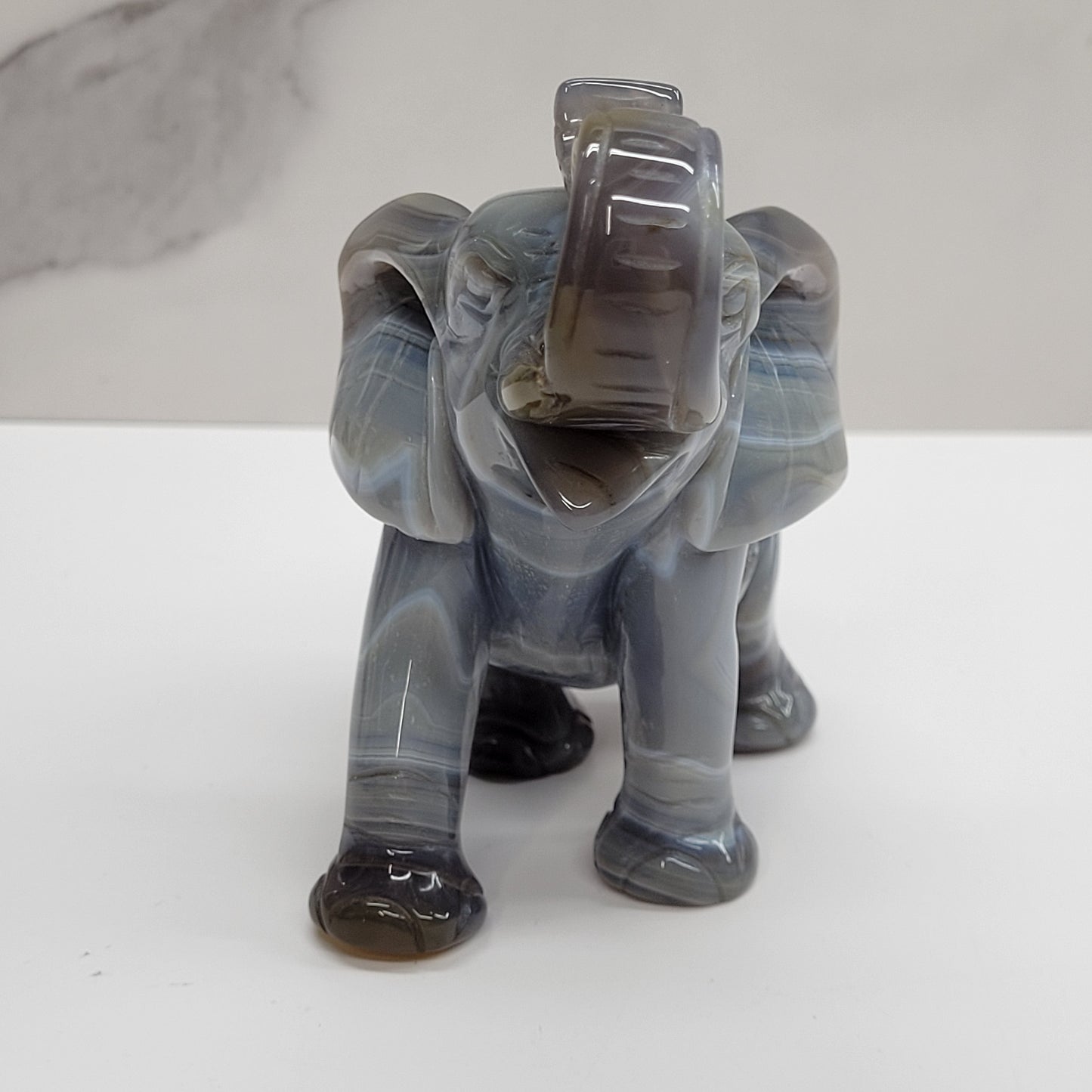 Drusy Agate Elephant (large)
