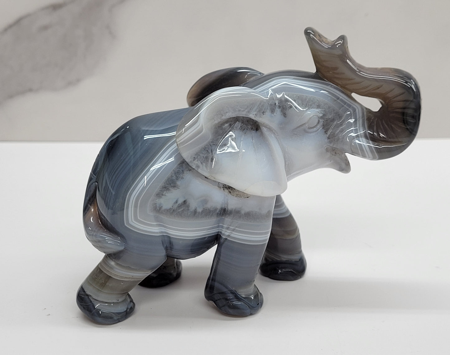 Drusy Agate Elephant (large)