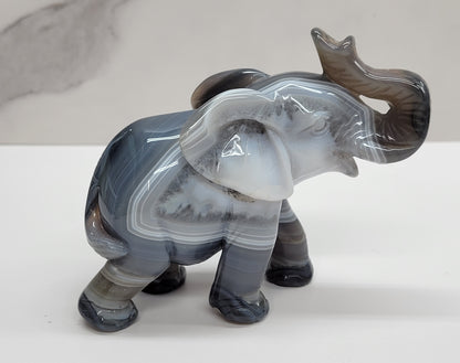 Drusy Agate Elephant (large)