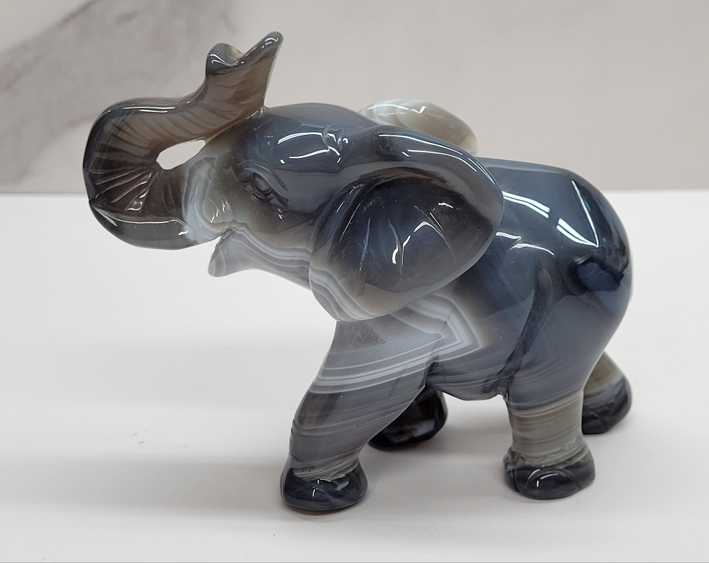 Drusy Agate Elephant (large)