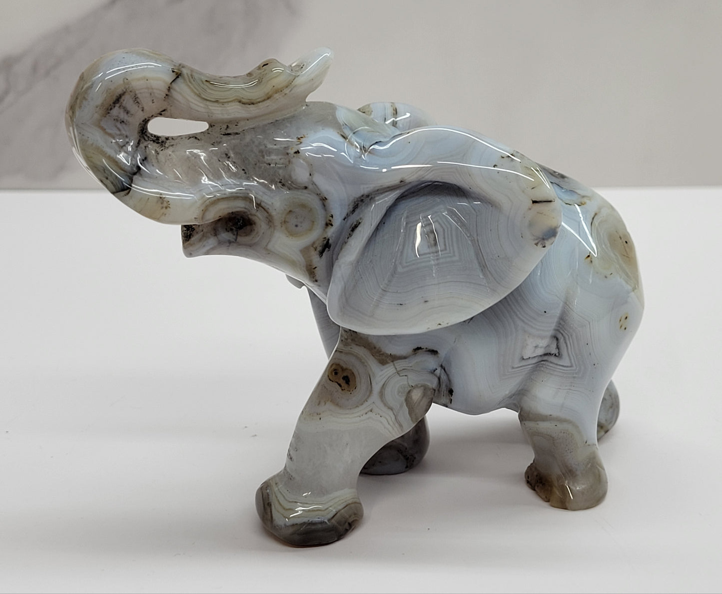Drusy Agate Elephant (large)