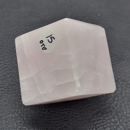 Pink Mangano Calcite cube