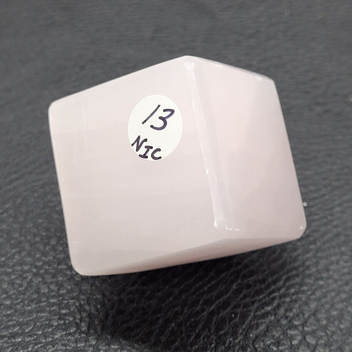 Pink Mangano Calcite cube