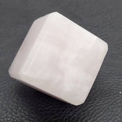 Pink Mangano Calcite cube