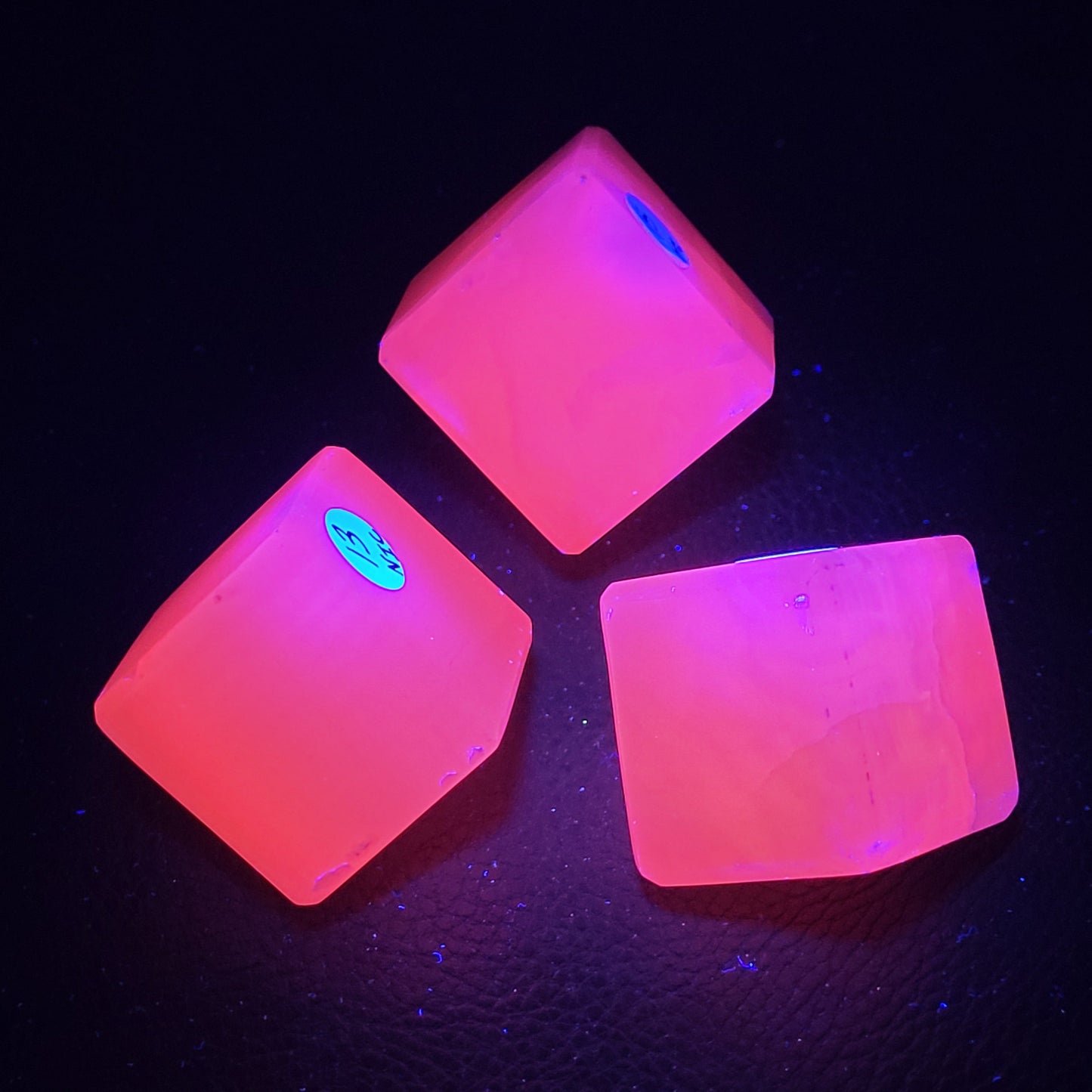 Pink Mangano Calcite cube