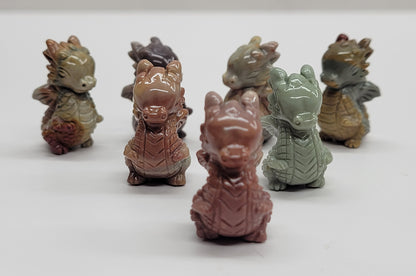 Alashan Agate mini carving - Dragon