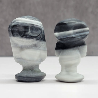 Jack & Sally carving pair